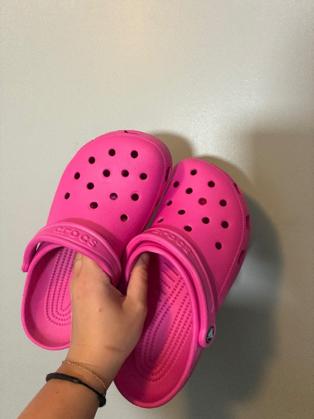 Pink Crocs